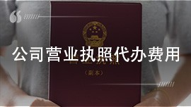 公司营业执照代办费用